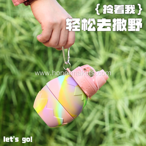 Silicone Easter eggshell foldable Bottle